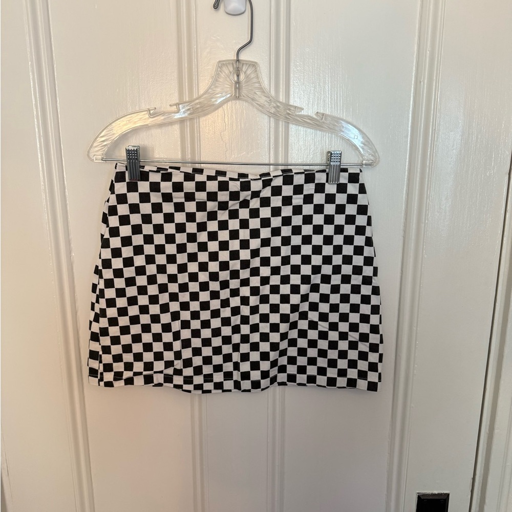 Retro Checkered Mini Skirt “Oak + Fort”